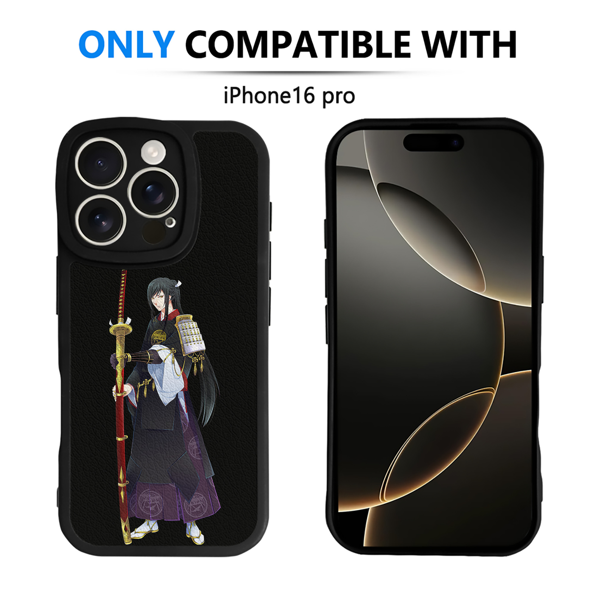 （画像用） 刀剣乱舞 Touken Ranbu 【iPhone 16シリーズ対応】シリコンスマホケース（レザー調） 材質：シリコン